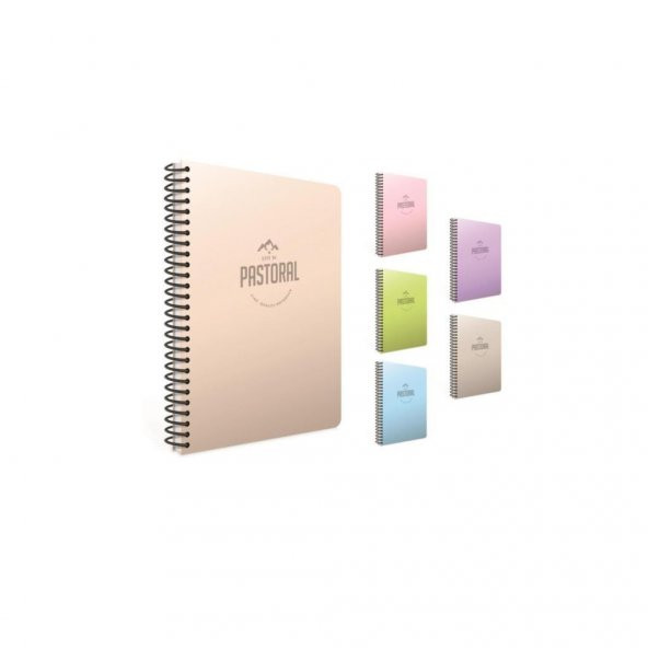 Gıpta Pastoral 96 Yp. A4 Spiralli Pp. Kapak Defter Kareli (4 Lü Paket) 3245 ürün görseli 1