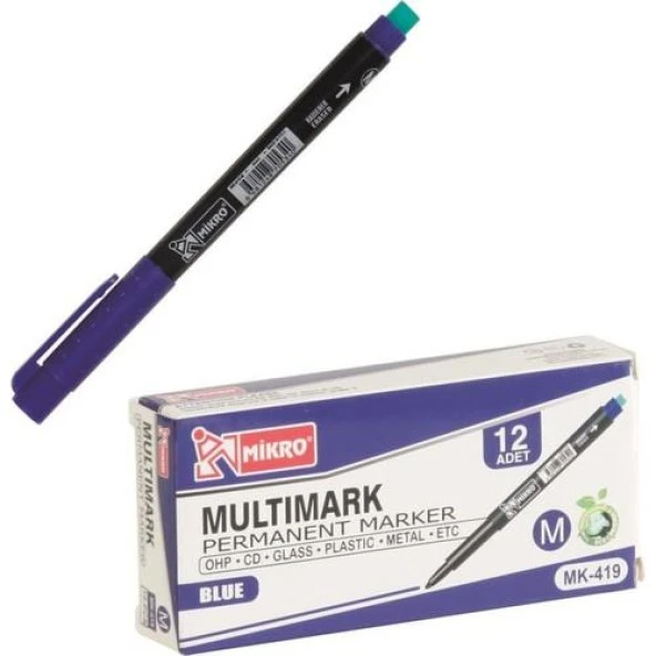 Mikro Mk-419 Asetat Kalemi M Mavi ürün görseli 1