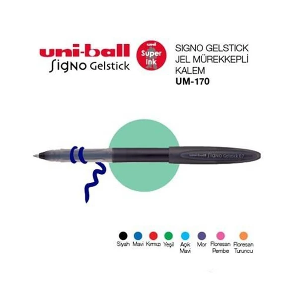 UNİ-BALL Signo Gelstick Jel Mürekkepli Kalem (UM-170) Siyah ürün görseli 1