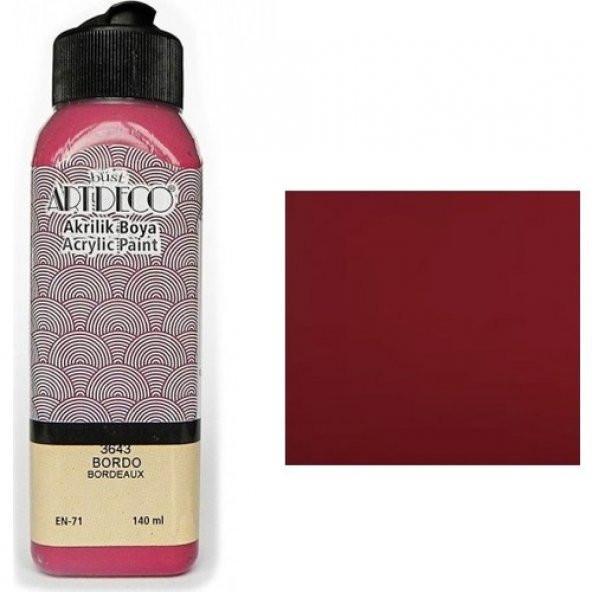 Artdeco Akrilik Boya 140 Ml Bordo ürün görseli 1