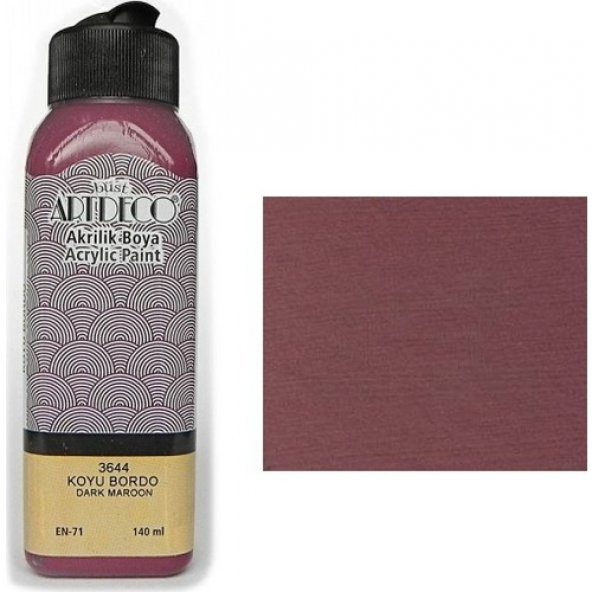 Artdeco Akrilik Boya 140 Ml Koyu Bordo ürün görseli 1
