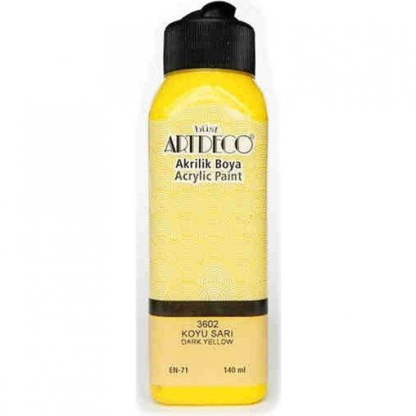 Artdeco Akrilik Boya 140 Ml Koyu Sarı Y-070R-3602 ürün görseli 1
