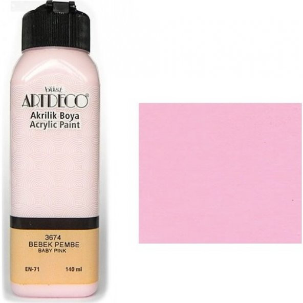 Artdeco Akrilik Boya 140 Ml Bebek Pembe ürün görseli 1