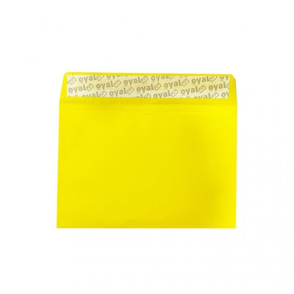 Oyal Buklet Zarf Sarı 80 Gr. Silikonlu 11.4 X 16.2 - Resim 2