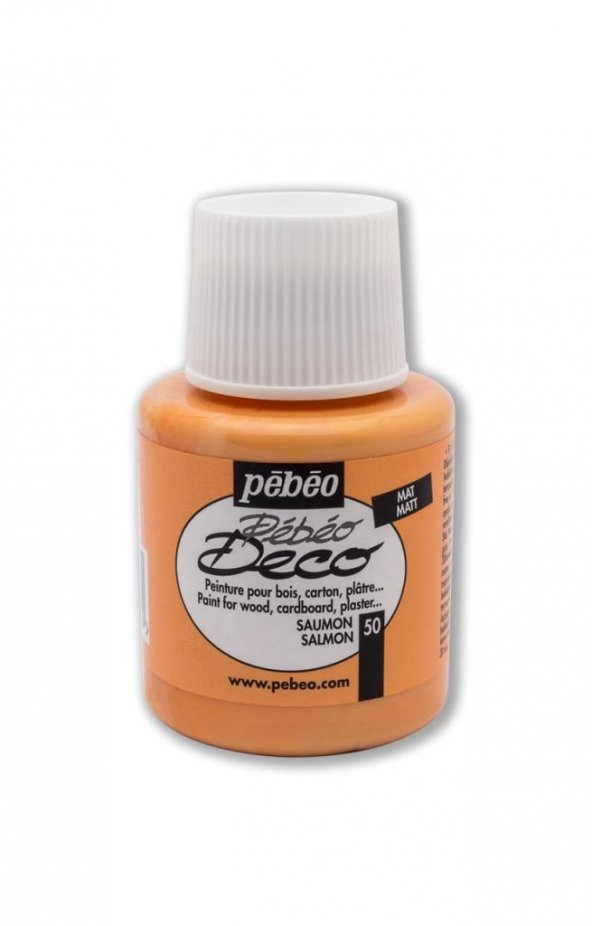 Pebeo Deco Mat Ahşap Boyası 110ML Şişe  Somon ürün görseli 1