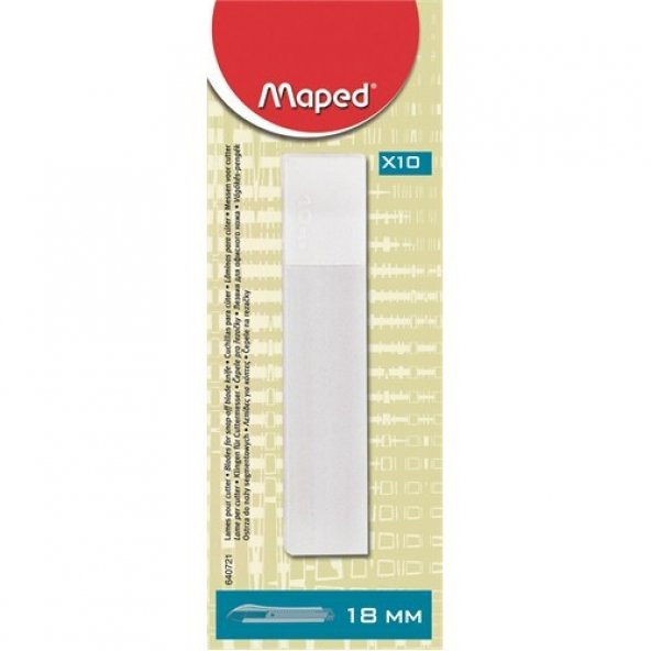 Maped Maket Bıçağı Yedeği 18mm 10lu ürün görseli 1