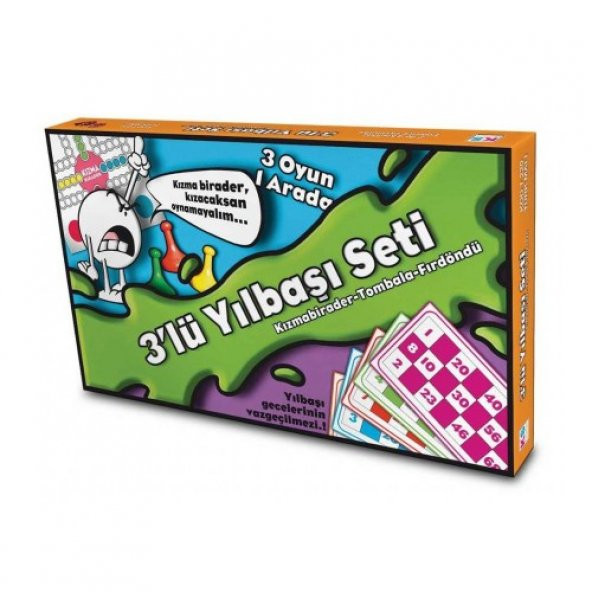 Ks Games Üçlü Yılbaşı Seti (Tombala + Kızmabirader + Fırdöndü) ürün görseli 1