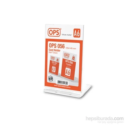 Ops OPS056 A6 Kart Tutucu (Şeffaf) ürün görseli 1