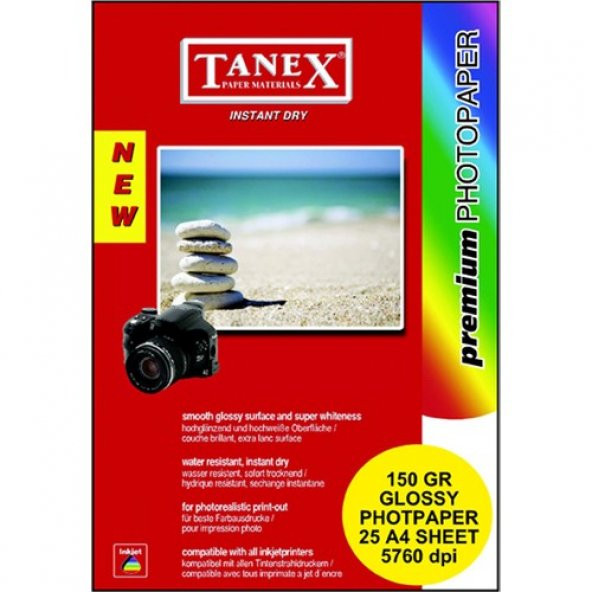 Tanex Fotoğraf Kağıt A4 150Gr A-4 ürün görseli 1