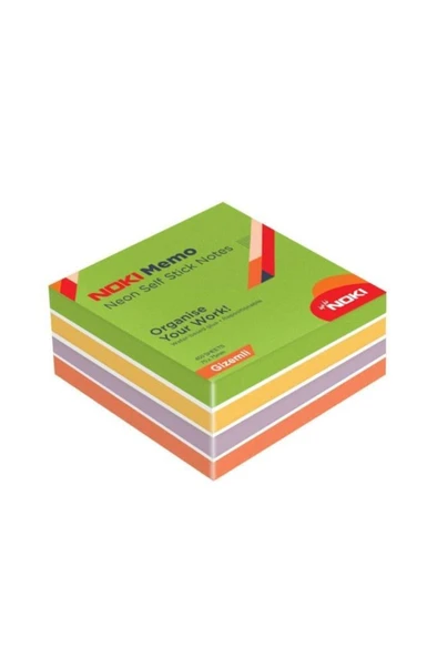 Noki Memo 75X75 Neon Yapışkanlı Küp Blok 450 Sf Gizemli ürün görseli 1
