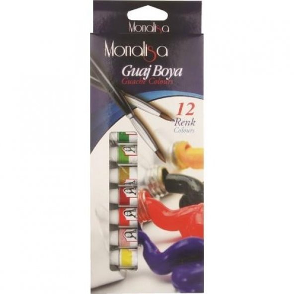 Südor Mona Lisa Guaj Boya 12 Renk X 12 Ml. Tüp SD57512 ürün görseli 1