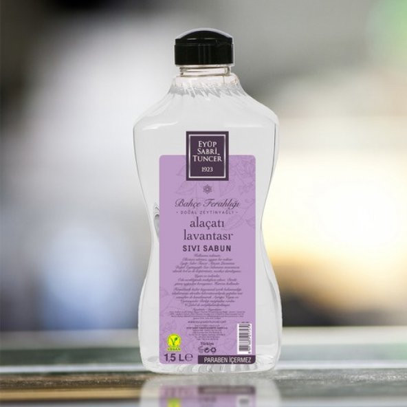 Doğal Zeytinyağlı Sıvı Sabun Alaçatı Lavantası 1,5 l Pet Şişe ürün görseli 1