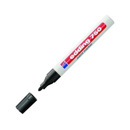 Edding 750 Paint Markör Kalem Renk - Siyah ürün görseli 1
