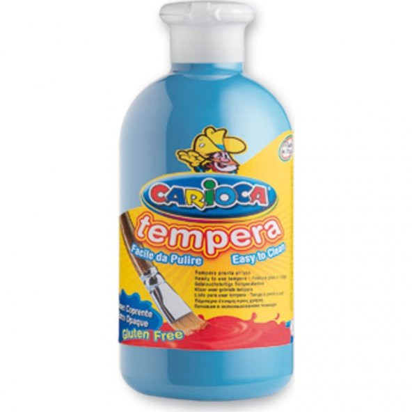 Carioca Tempera Suluboya Süper Yikanabilir  Açık Mavi 500 Ml. ürün görseli 1