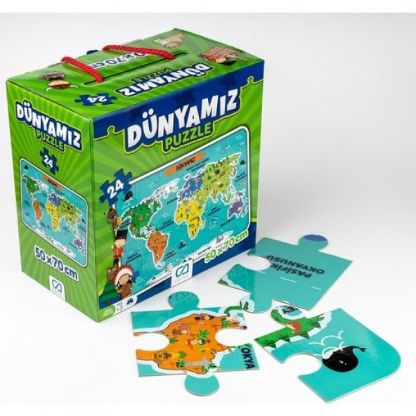 Ca Games 24 Parça Dünyamız Maxi Boy Eğitici Puzzle - 5025 ürün görseli 1