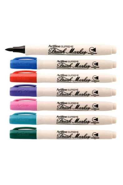 Artline Supreme Brush Markör Esnek Fırça Uçlu Kalem Seti 7 Renk ürün görseli 1