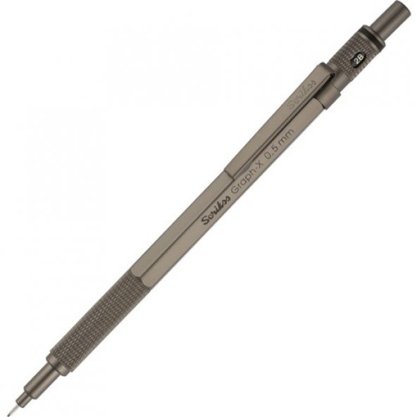 Scrikss Graph-X Metal Versatil Kalem 0.5 Mm Kurşun Gri ürün görseli 1