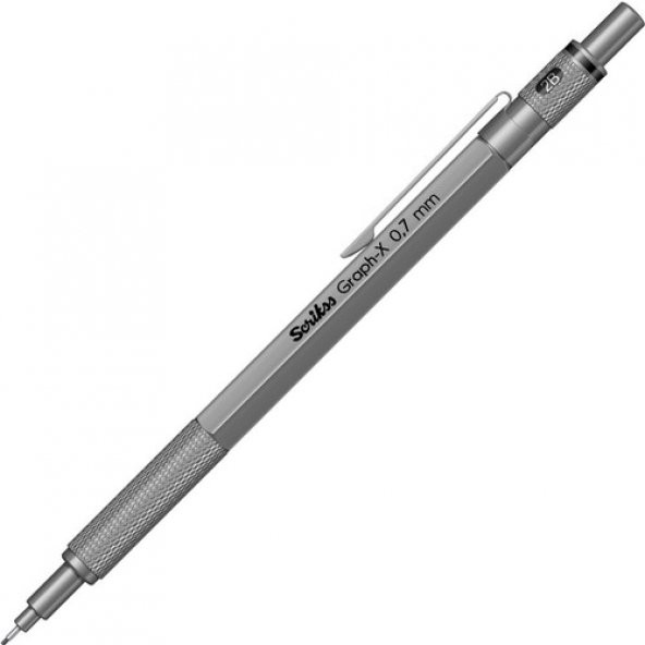Scrikss Graph-X Metal Versatil Kalem 0.7 Mm Kurşun Gri ürün görseli 1