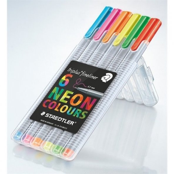 Staedtler Fineliner Triplus Kalem 6 Li Neon 334 Sb6Cs3 ürün görseli 1