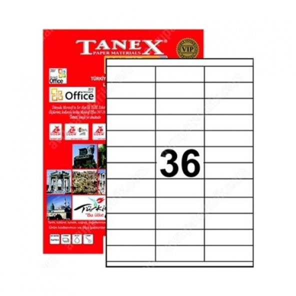 Tanex 70X23 Laser Etiket Tw-2433 ürün görseli 1
