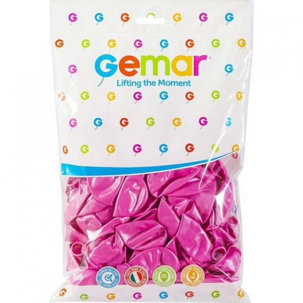 Gemar Metalik Balon 100lü Paket Gül Rengi ürün görseli 1