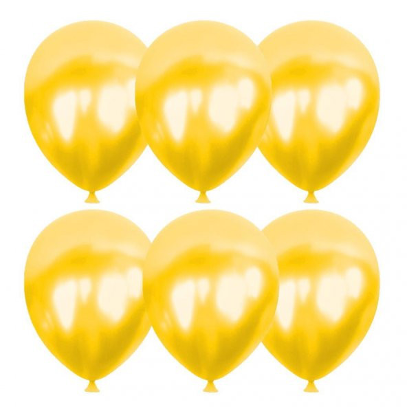 Gemar Metalik Balon İthal 100LÜ Sarı ürün görseli 1