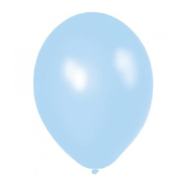Gemar Metalik Balon 100lü Paket Açık Mavi ürün görseli 1