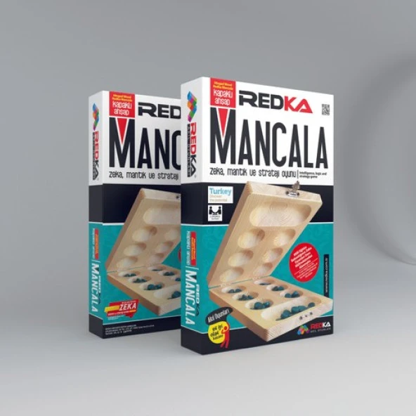 Redka Ahşap Kapaklı Mangala Akıl Mantık Zeka ve Strateji Oyunu ürün görseli 1