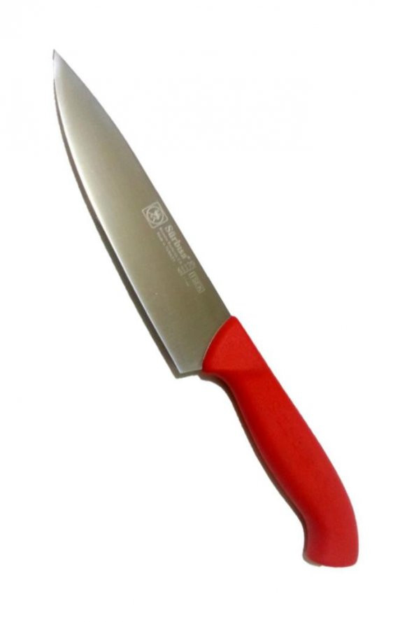 Sürbisa 61170 Pimsiz Saplı Aşçı Şef Bıçağı Kırmızı ürün görseli 1