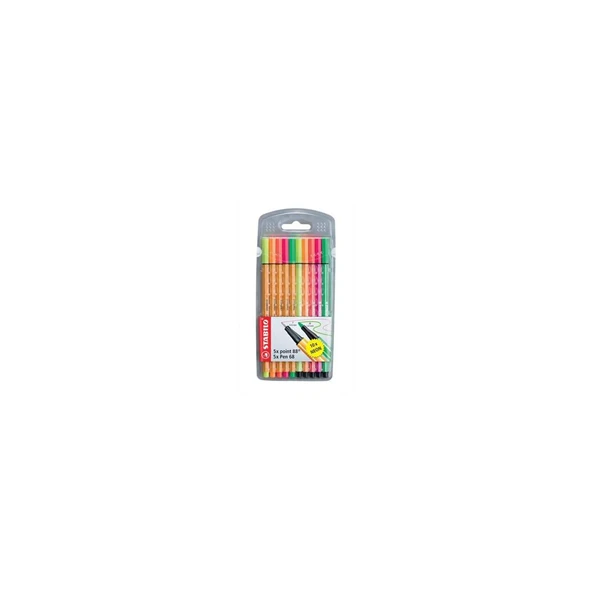 STABILO point 88+Pen 68 Neon 10'lu Paket ürün görseli 1