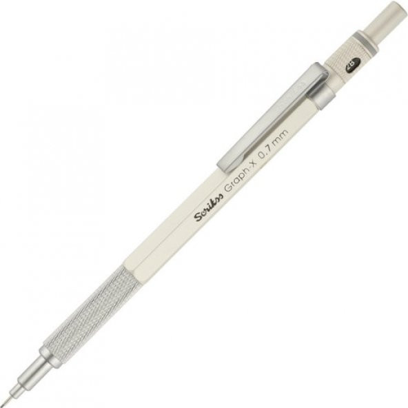 Scrikss Graph-X Metal Versatil Kalem 0.7 Mm Beyaz ürün görseli 1