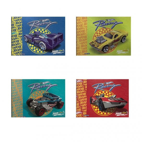 Gıpta 25x35 Hot Wheels Resim Defteri 15YP 5437 4lü ürün görseli 1