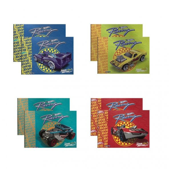 Gıpta 25x35 Hot Wheels Resim Defteri 15YP 5437 8li ürün görseli 1