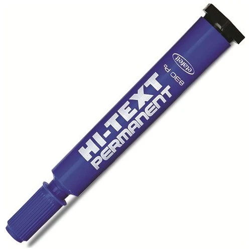 Hi-text 830 PBM Permanent Koli Kalemi Yuvarlak Uç Mavi ürün görseli 1