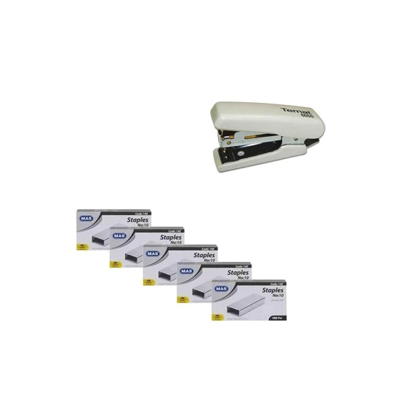 Temat 6050 Mini Zımba Makinesi Bej 6050 + 5 Adet Tel ürün görseli 1