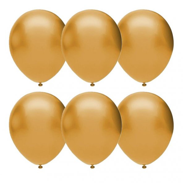 Gemar Metalik Balon İthal 100lü Altın ürün görseli 1