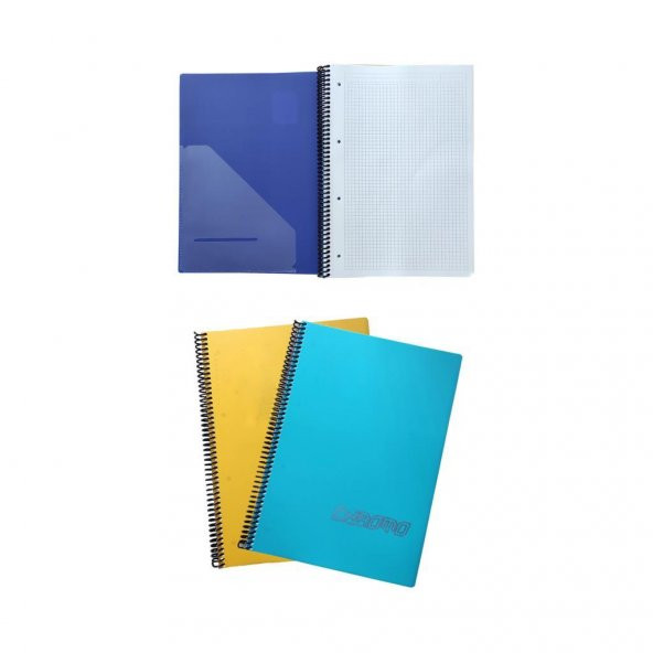 Gıpta Chromo 80 Yp. A4 Spiralli Pp. Kapak Defter Kareli 2Lİ ürün görseli 1