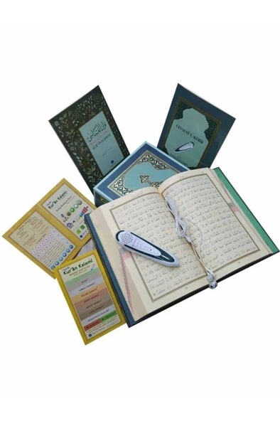 Hayrat Kur'An Okuyan Kalem Kur'An Yeşil - Orta Boy - Karton Kutulu Kalem Kuran ürün görseli 1