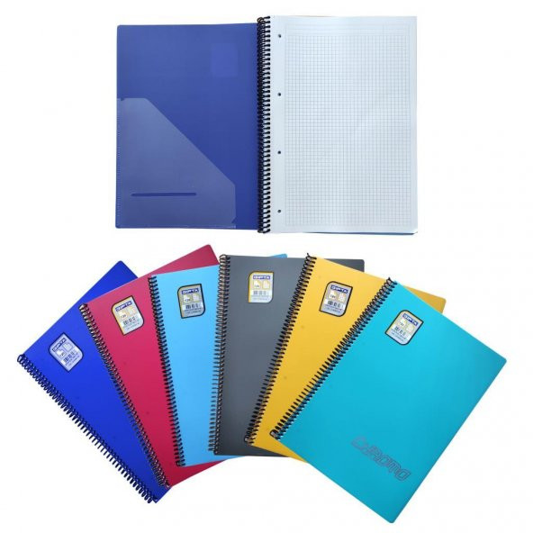 Gıpta Chromo 120 Yp. A4 Spiralli Pp. Kapak Defter Kareli 4lü ürün görseli 1