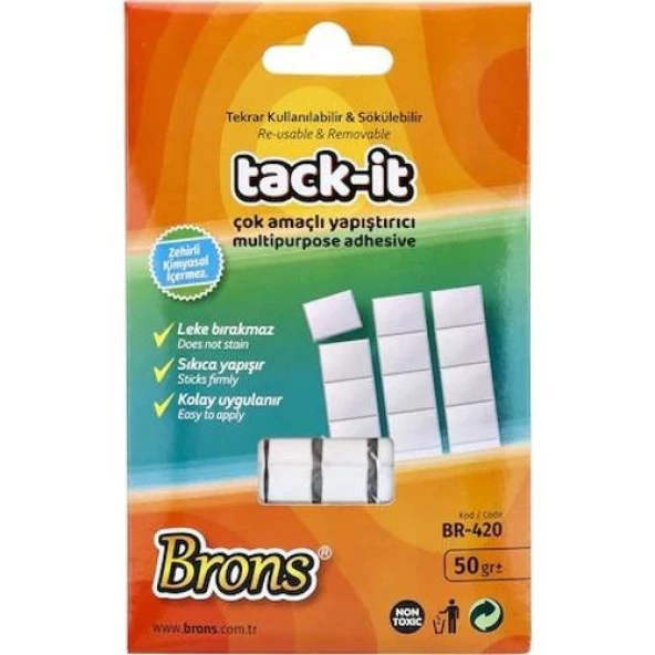 Brons Tack-It Hamur Yapıştırıcı Beyaz ürün görseli 1