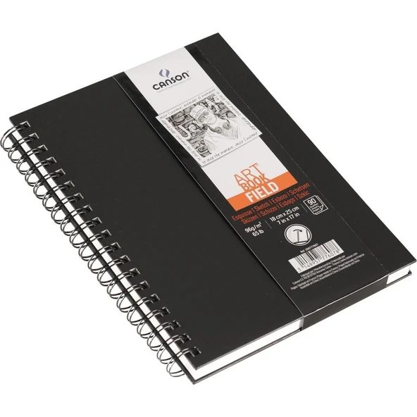 Canson 18x25 Spiralli Sert Kapak One Defter 90 Sayda Düz 96 Gr. ürün görseli 1