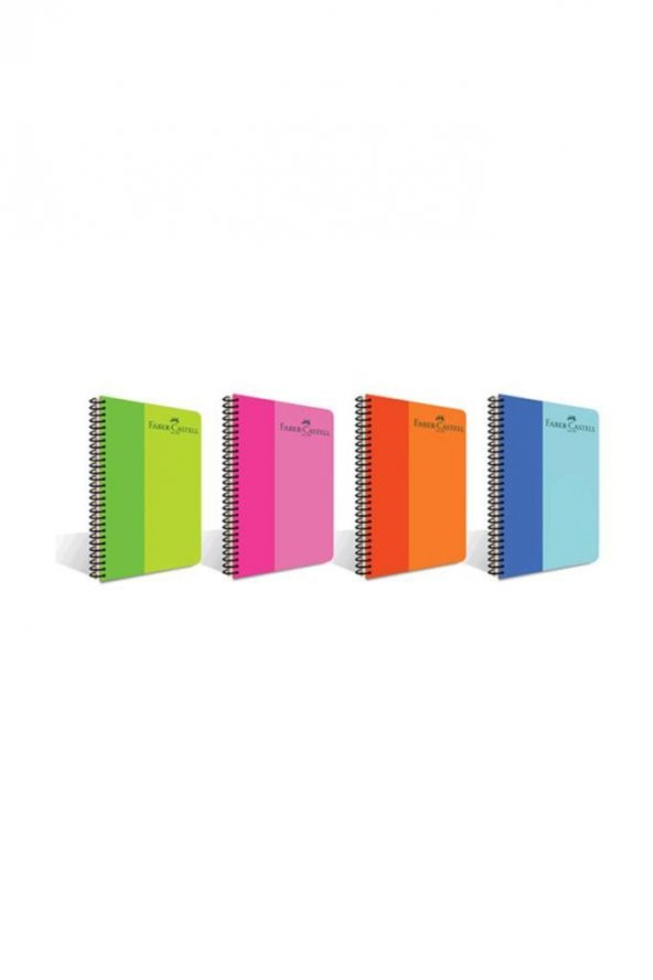 Faber-Castell Bicolor Spiralli Defter 160 Yp. Çizgili ürün görseli 1