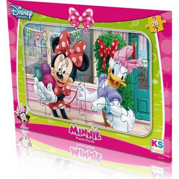 KS Games Minnie Mouse Frame Puzzle 24 Parça ürün görseli 1