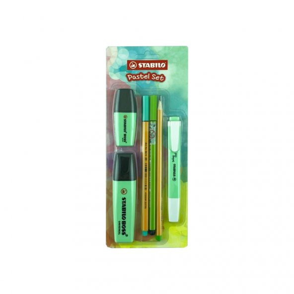Stabilo Tek Renk Pastel Set 6lı Yeşil 70/116-6 ürün görseli 1