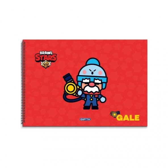 Gıpta 25 x 35 Brawl Star Spiralli Resim Defteri 15 Yp ürün görseli 1