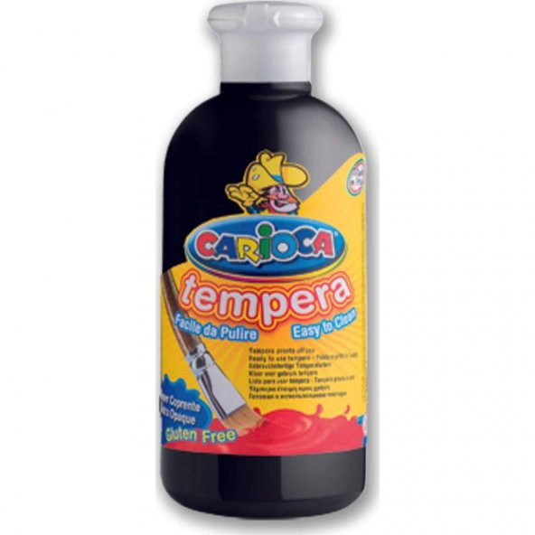 Carioca Tempera Suluboya Süper Yikanabilir Siyah 500 Ml. ürün görseli 1