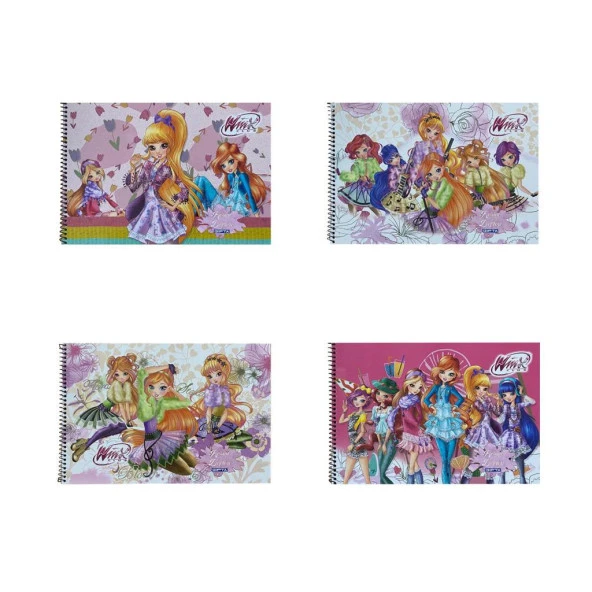 Gıpta Winx 17x24 Spiralli Resim Defteri 15 Yp 4'LÜ ürün görseli 1