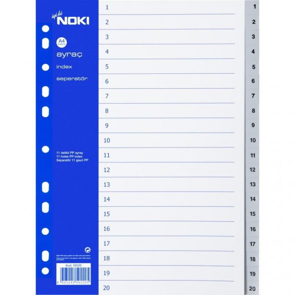 Noki Seperatör 1-20 Rakam 59220 ürün görseli 1