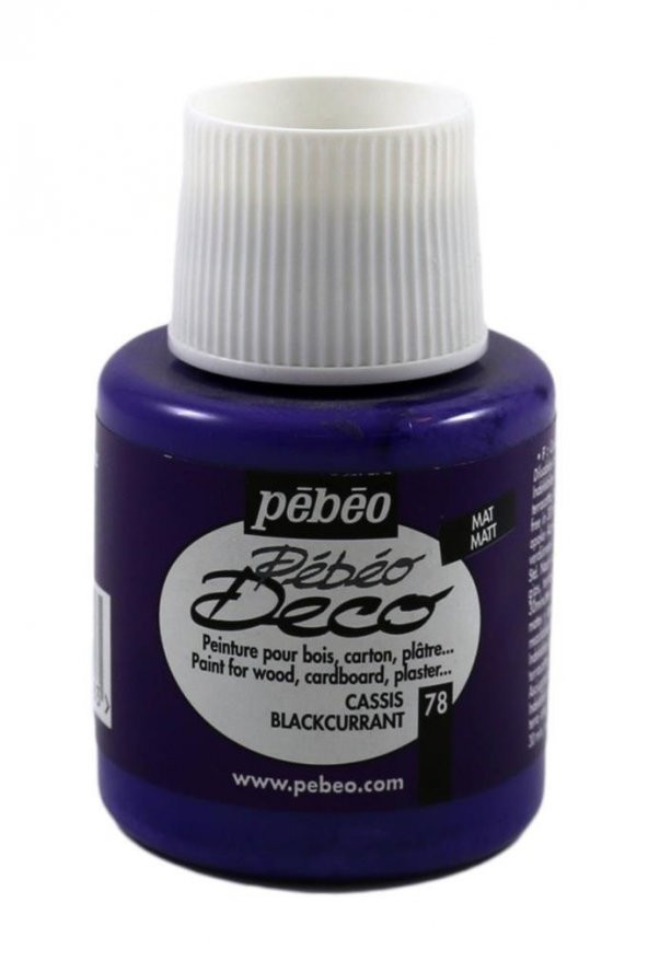 Pebeo Deco Likit Akrilik Boya 110ML Şişe Mor ürün görseli 1