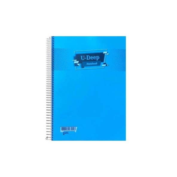 Umut U-DEEP A4 Spiralli Defter Pp. Kapak 120 Yp. Kareli ürün görseli 1